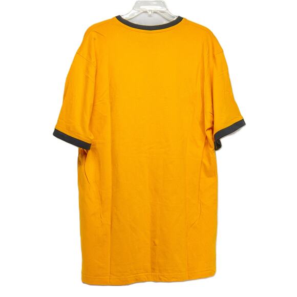 Men's XL Tee Shirt 100% Cotton Short Sleeve Yellow US POLO ASSN Ringer T-Shirt - Picture 2 of 4